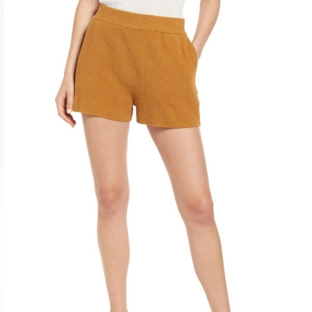 Madewell Holman Toffee Carmel Color Knit Sweater Shorts Size XS